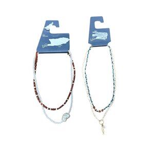 Universal Thread Goods Necklace (Set of 2 Necklaces) Blue & White